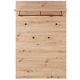 GARDEROBE 6-teilig in 282/202/38 cm - Schwarz/Eiche Artisan, Design, Holzwerkstoff/Textil (282/202/38cm) - Voleo