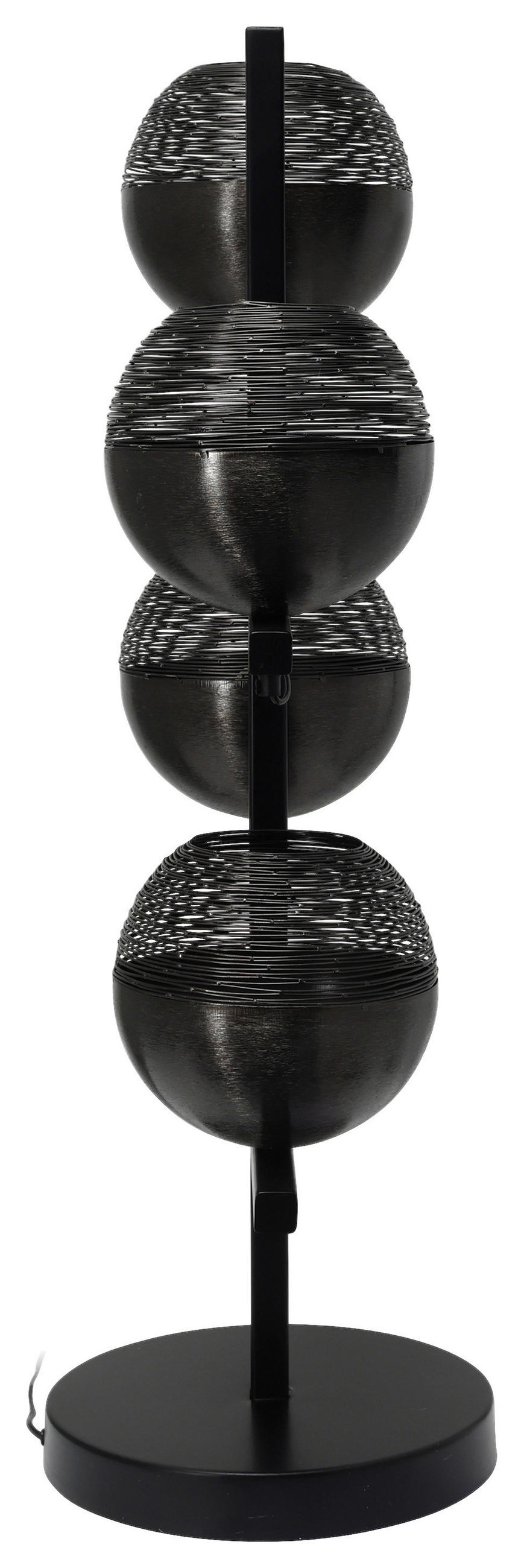 STOJACÍ LAMPA, 31/39/92 cm  - černá, Basics, kov (31/39/92cm) - MID.YOU