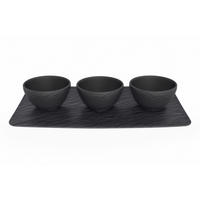 SADA MISEK NA OMÁČKU porcelán (fine china) keramika 30/20 cm - černá, Basics, keramika (30/20cm) - Villeroy & Boch