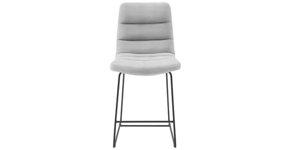 TRESENSTUHL in Grau  - Schwarz/Grau, Design, Textil/Metall (52/106/66cm) - Dieter Knoll