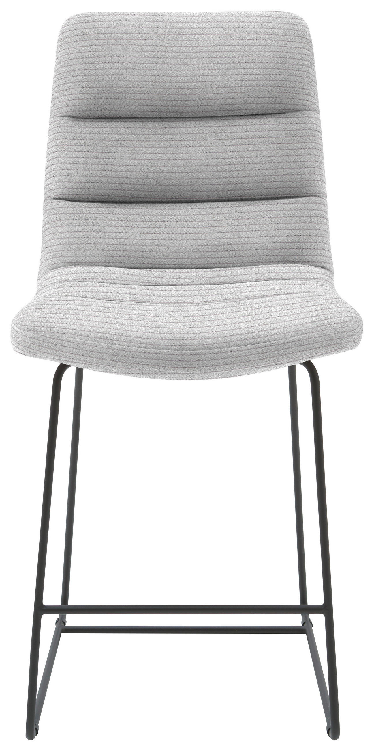 TRESENSTUHL in Textil Grau  - Schwarz/Grau, Design, Textil/Metall (52/106/66cm) - Dieter Knoll