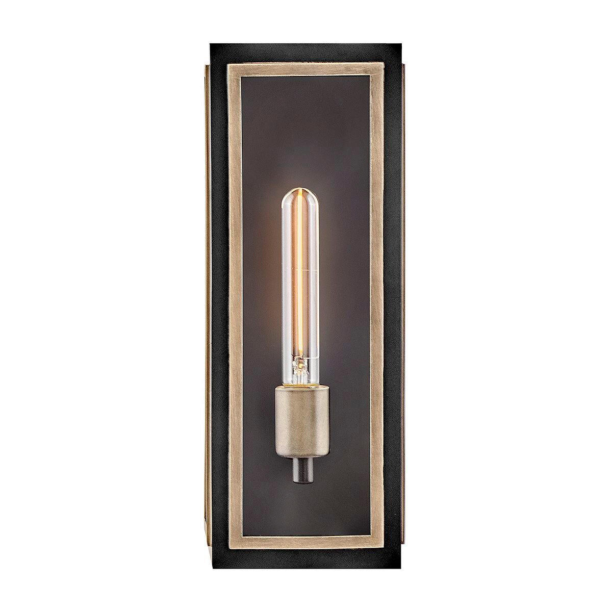 WANDLEUCHTE Shaw 38,1/14,9/15,1 cm  - Schwarz/Bronzefarben, KONVENTIONELL, Glas/Metall (38,1/14,9/15,1cm) - Elstead Lighting