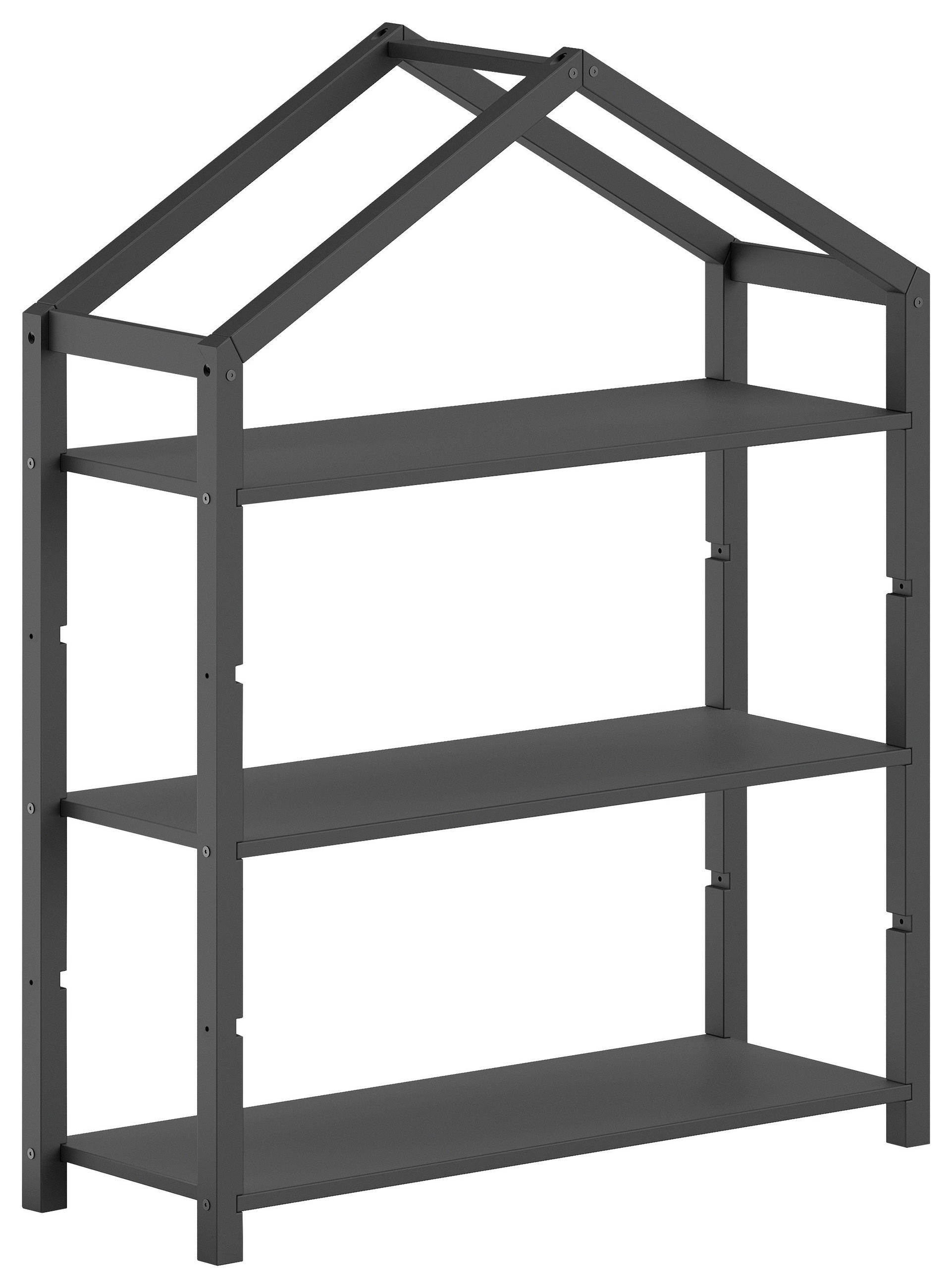 KINDERREGAL 111/141/40 cm  - Anthrazit, MODERN, Holz (111/141/40cm) - Vipack