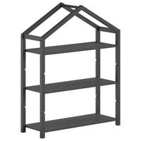 KINDERREGAL Kiefer Anthrazit  - Anthrazit, MODERN, Holz (111/141/40cm) - Vipack