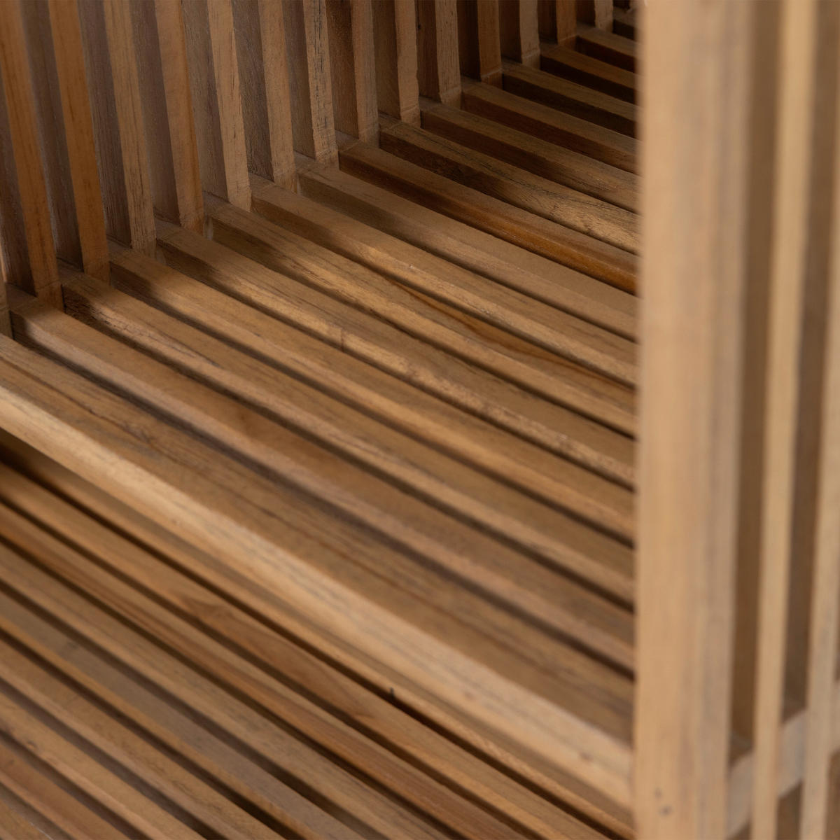 BEISTELLTISCH 55/30/55 cm Jasmijn Teakholz Naturfarben rechteckig  - Naturfarben, Design, Holz (55/30/55cm) - Livetastic