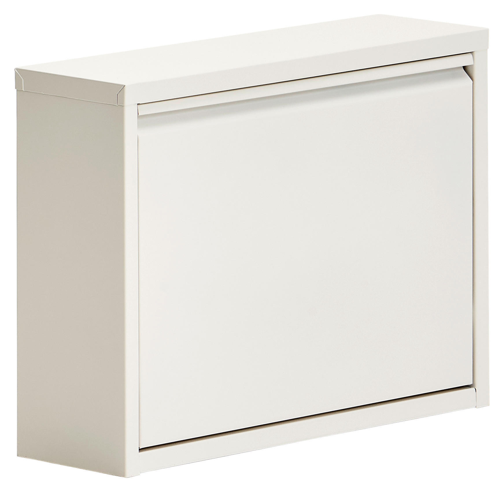 VÝKLOPNÁ SKRINKA NA TOPÁNKY, biela, 50/37/15 cm - biela, Basics, kov (50/37/15cm) - Carryhome