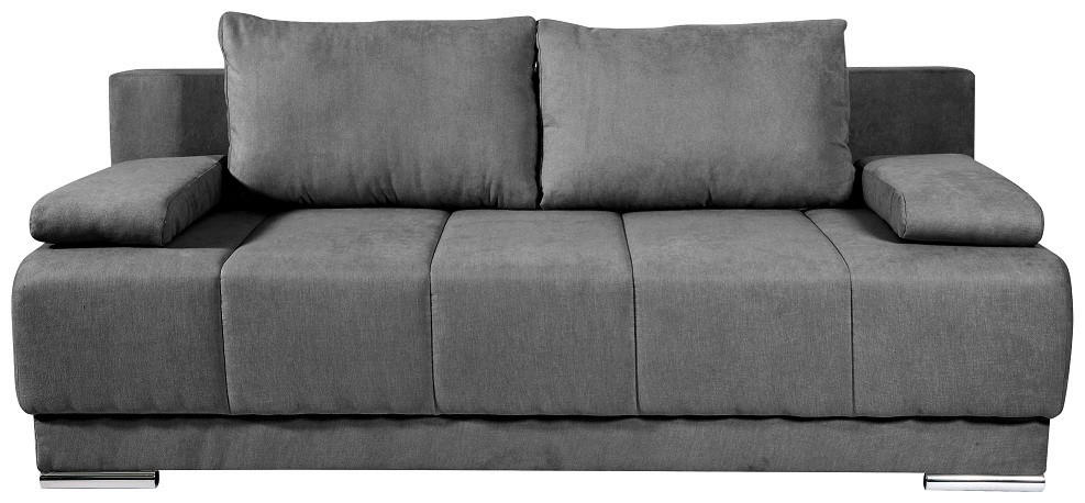 TROSJED tekstil, drvo  antracit    - antracit, Design, tekstil/drvo (205/75/85cm)