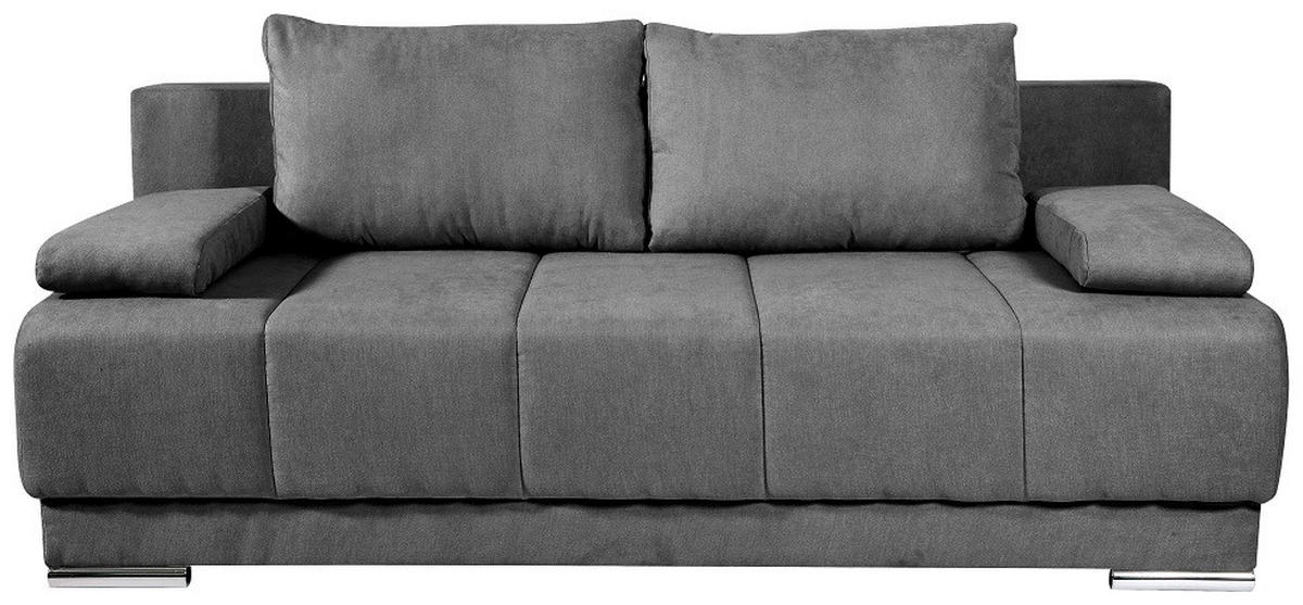TROSJED tekstil, drvo  antracit    - antracit, Design, tekstil/drvo (205/75/85cm)