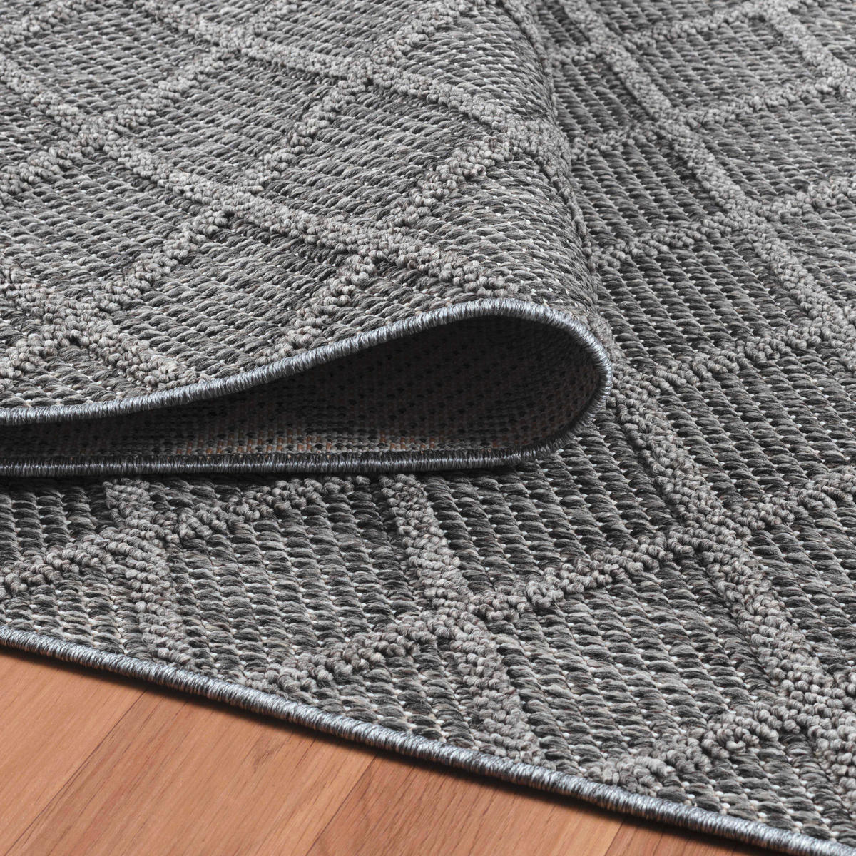 UTOMHUSMATTA 80/150 cm Patara  - grå, Design, textil (80/150cm) - Novel