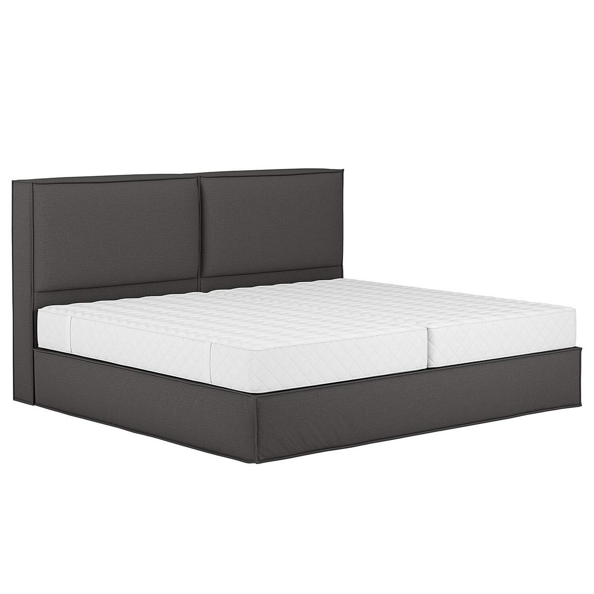 BOXSPRINGBETT 240/220 cm  in Anthrazit  - Anthrazit, Design, Textil (240/220cm) - home24