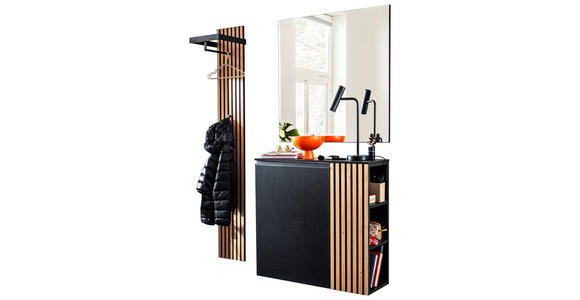 GARDEROBE 3-teilig  in 130/200/30 cm  - Eichefarben, Design, Holz/Holzwerkstoff (130/200/30cm) - Moderano