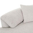 ECKSOFA in Chenille Creme  - Creme/Schwarz, MODERN, Kunststoff/Textil (180/323cm) - Carryhome