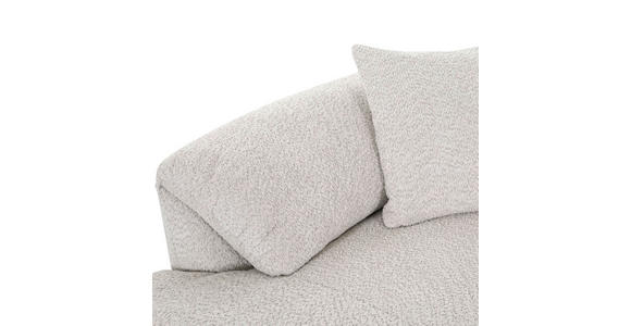 ECKSOFA in Chenille Creme  - Creme/Schwarz, MODERN, Kunststoff/Textil (180/323cm) - Carryhome