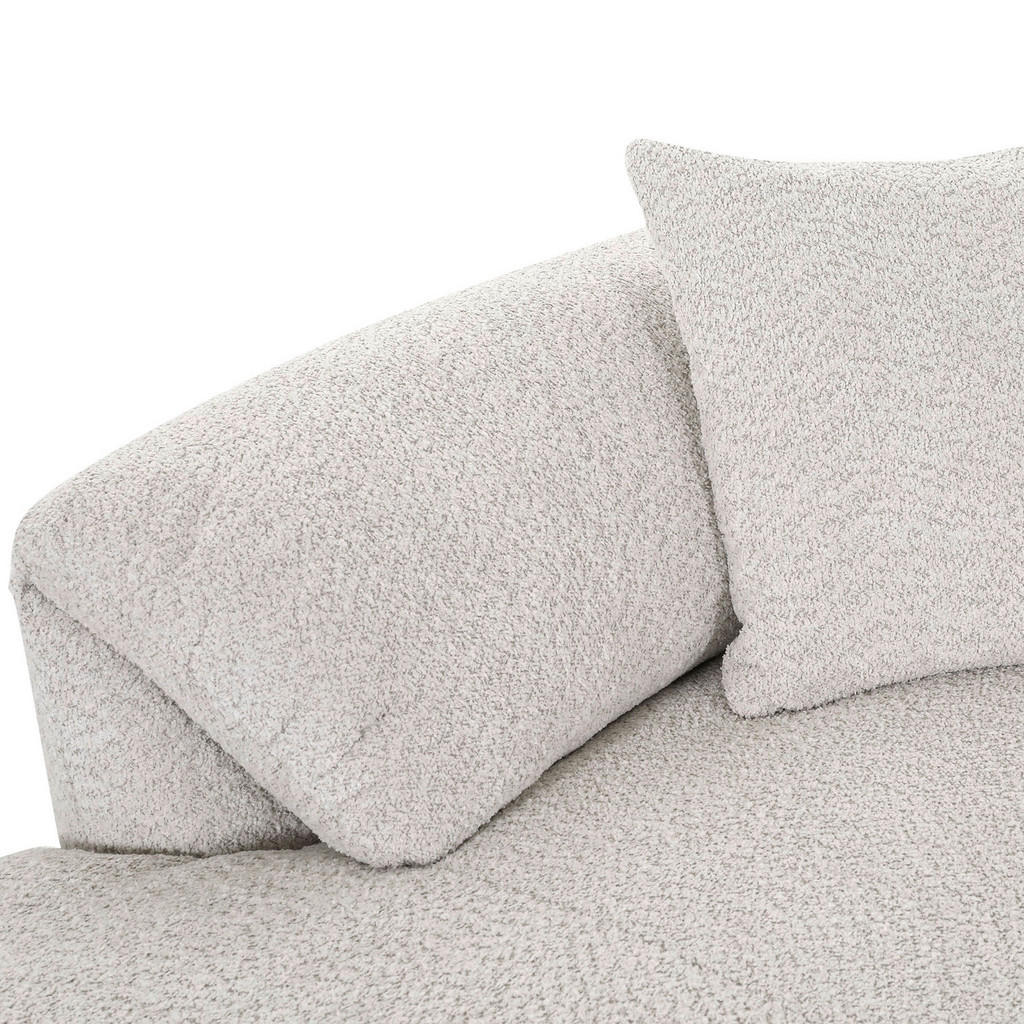 Thumbnail - Carryhome Ecksofa, Creme, Textil, 4,5-Sitzer, Füllung: Polyester, Ottomane links, L-Form, 323x180 cm, Stoffauswahl, seit...