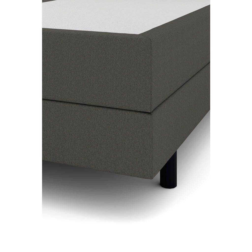 Thumbnail - Musterring Boxspringbett, Dunkelgrau, Textil, H2, 7-Zonen, Höhe ca. 22 cm, 200x200 cm, Dgm, Über- und Sondergrößen erhäl...