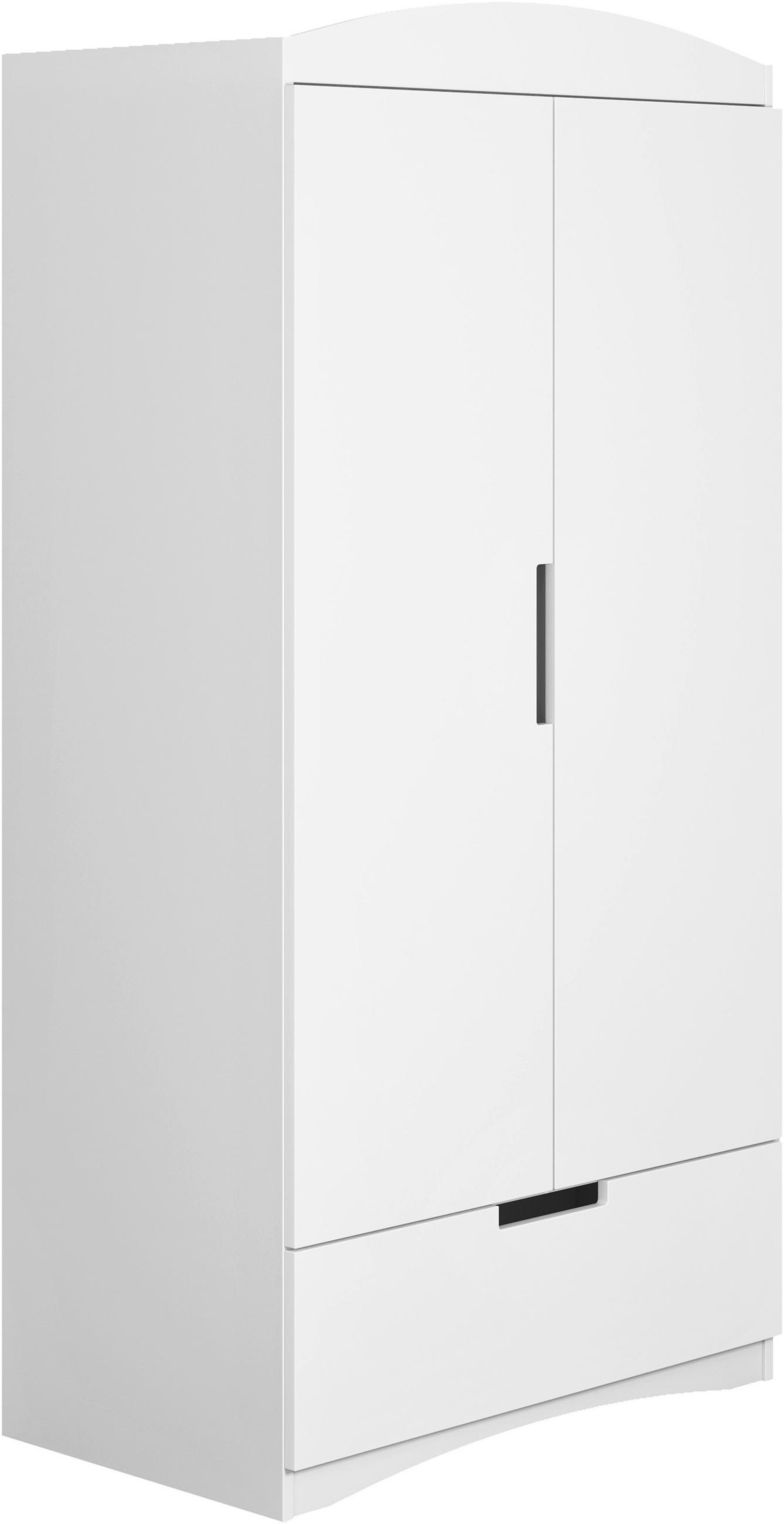 Mid.you Kinderkleiderschrank Classic Weiß 90x183.5x52 cm