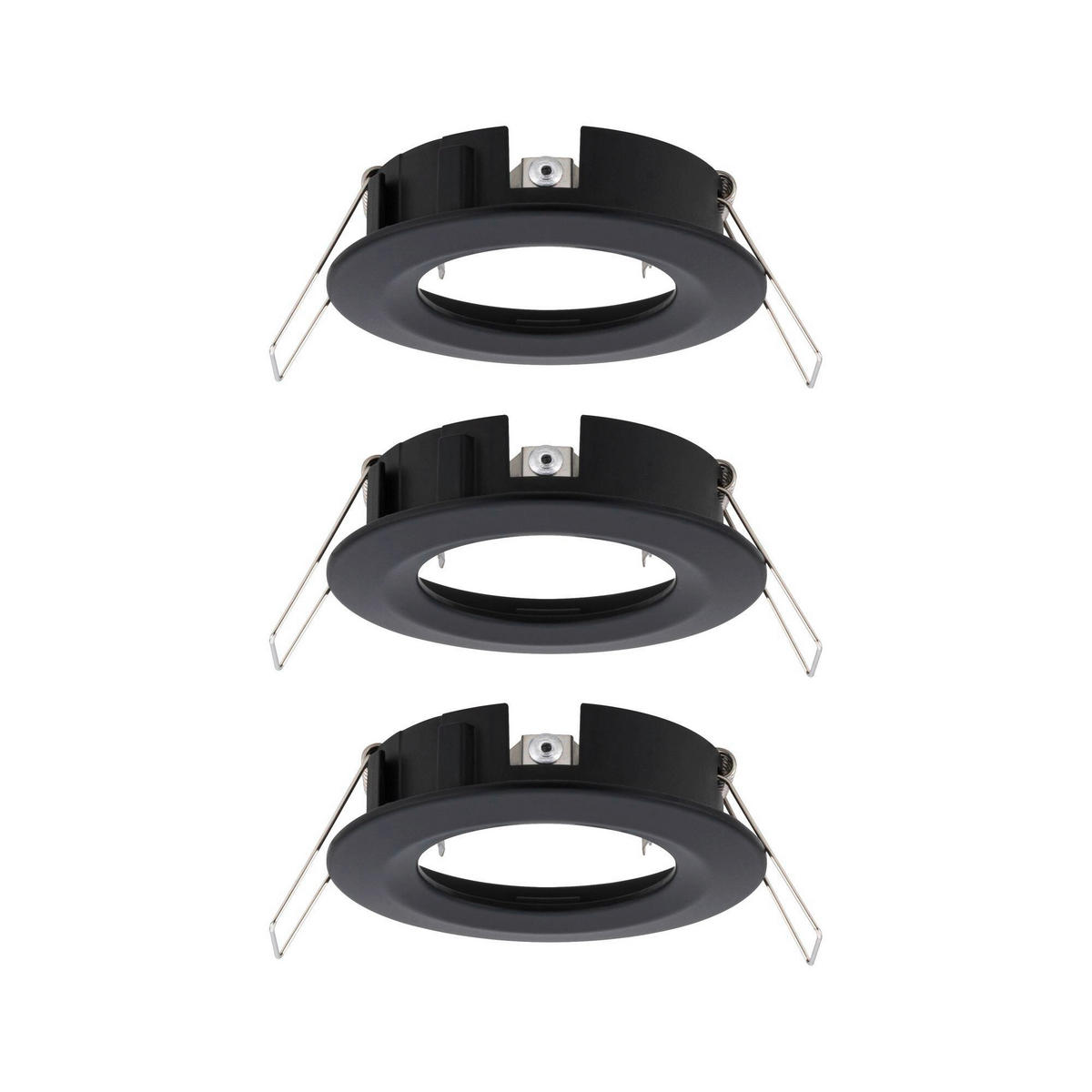 DECKENLEUCHTE 8,4 cm  - Schwarz/Alufarben, Basics, Metall (8,4cm) - Paulmann