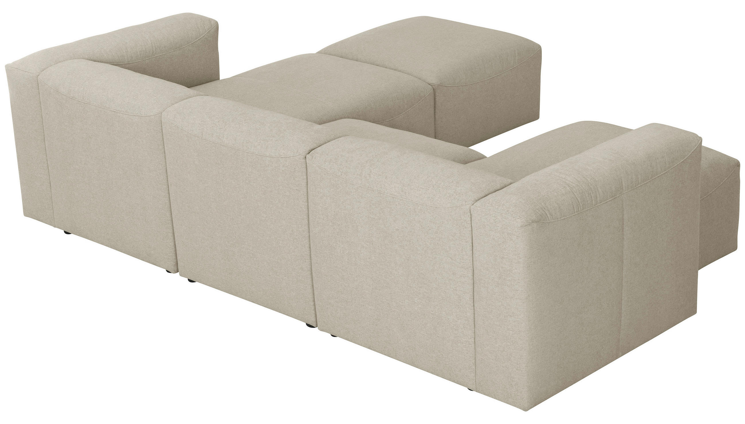 Thumbnail - Max Winzer Wohnlandschaft Lena, Creme, Textil, 6-Sitzer, U-Form, 275x235 cm, Goldenes M, Made in Austria, Typenauswahl, ...