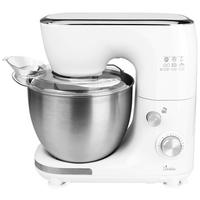 KÜCHENMASCHINE MIX 800  - Edelstahlfarben/Weiß, KONVENTIONELL, Kunststoff/Metall (17,5/34,2/34,5cm) - Bikitchen