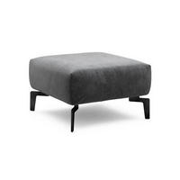 HOCKER in Textil Anthrazit  - Anthrazit/Schwarz, Design, Textil/Metall (70/70/46cm) - SENSOO