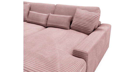 BIGSOFA Cord Altrosa  - Schwarz/Altrosa, MODERN, Kunststoff/Textil (230/85/190cm) - Carryhome