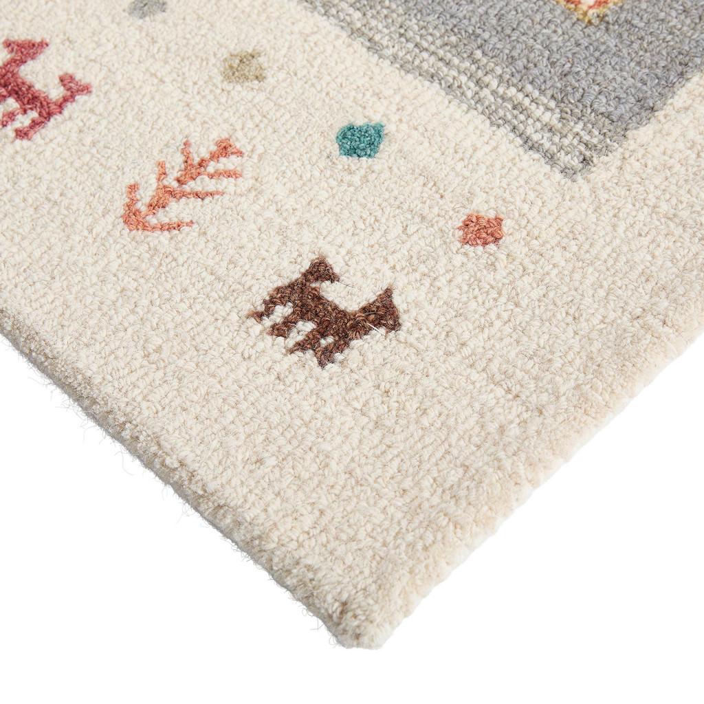 Thumbnail - Novel Tuftteppich Edition Alkatif Nomad, Mehrfarbig, Weiß, Textil, Abstraktes, rechteckig, 130x190 cm, Care & Fair, AZO-...