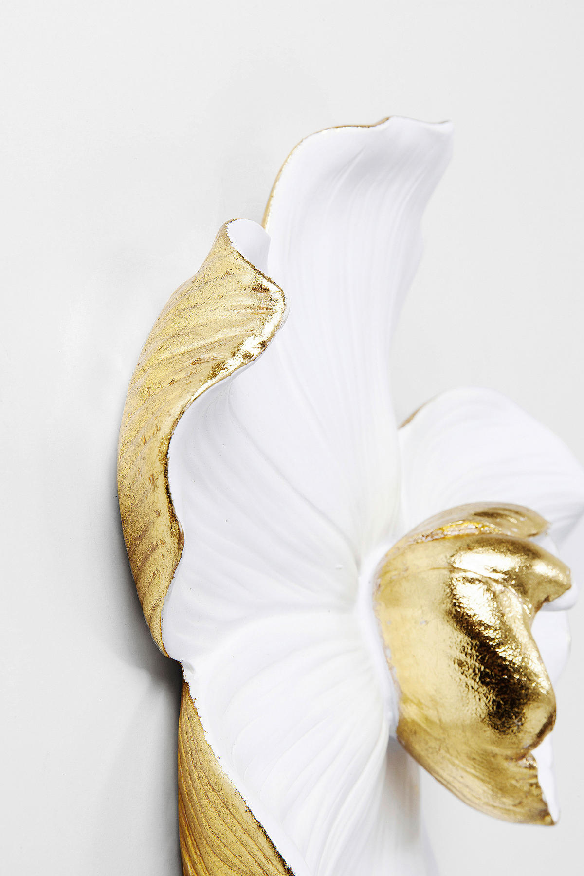 WANDDEKO Kunststoff  - Goldfarben/Weiß, Design, Kunststoff (23,8/24,5/6,7cm) - Kare-Design