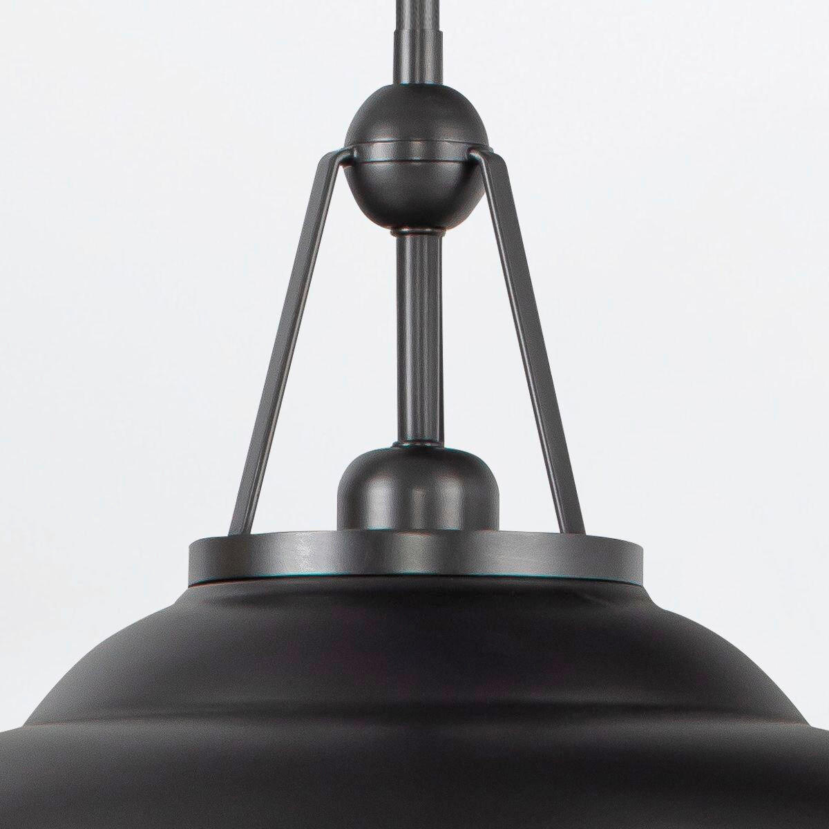 HÄNGELEUCHTE 36,8/29,5 cm  - Bronzefarben, KONVENTIONELL, Glas/Metall (36,8/29,5cm) - Elstead Lighting