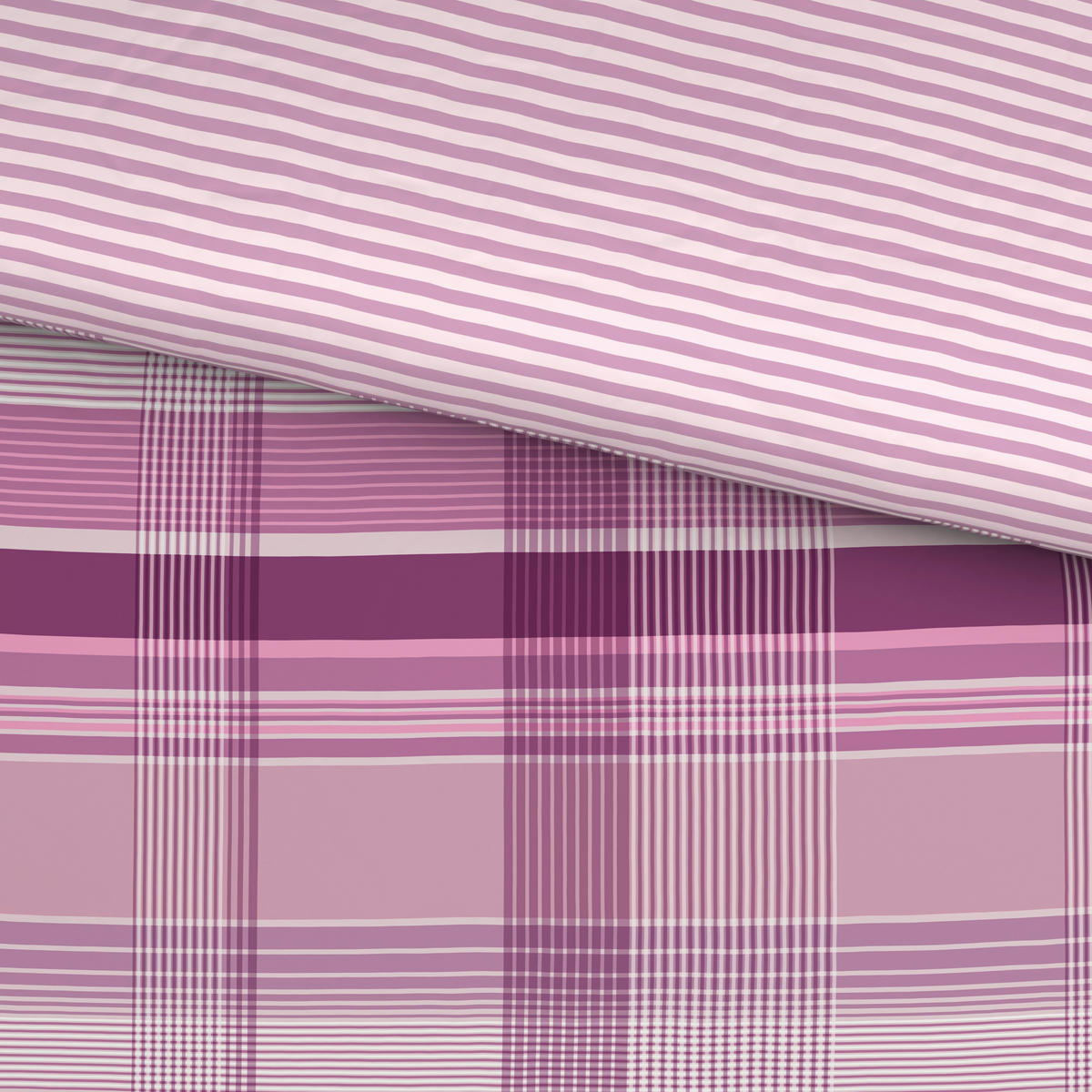WENDEBETTWÄSCHE Satin 140/200 cm  - Mauve, KONVENTIONELL, Textil (140/200cm) - Novel