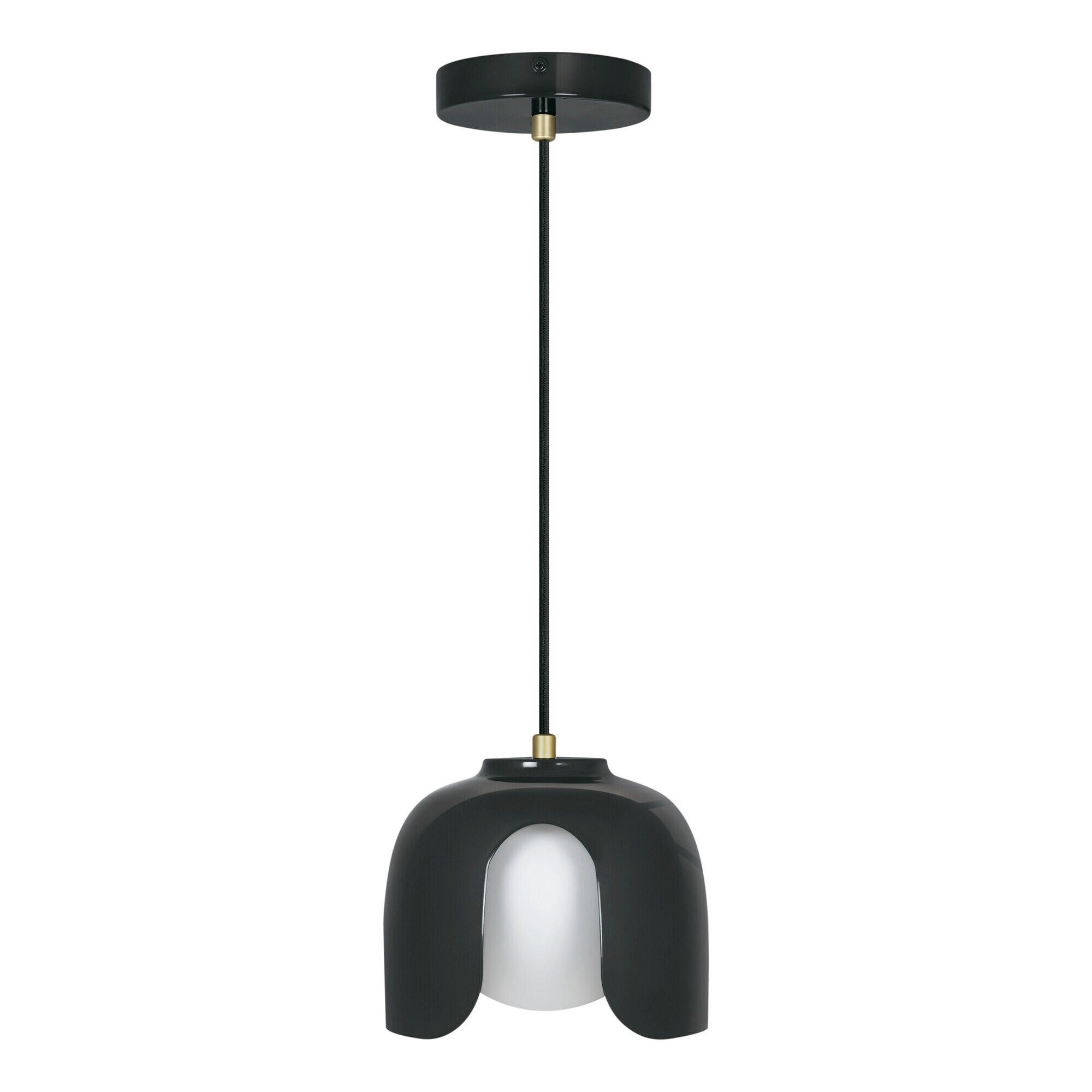 PENDELLEUCHTE 20/121,5 cm  - Schwarz, Basics, Glas/Metall (20/121,5cm) - Osram