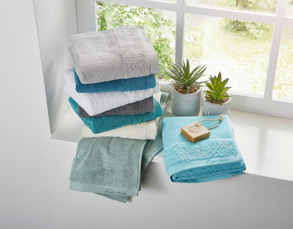KÉZTÖRLŐ 50/100 cm fehér  - fehér, Natur, textil (50/100cm) - Bio:Vio