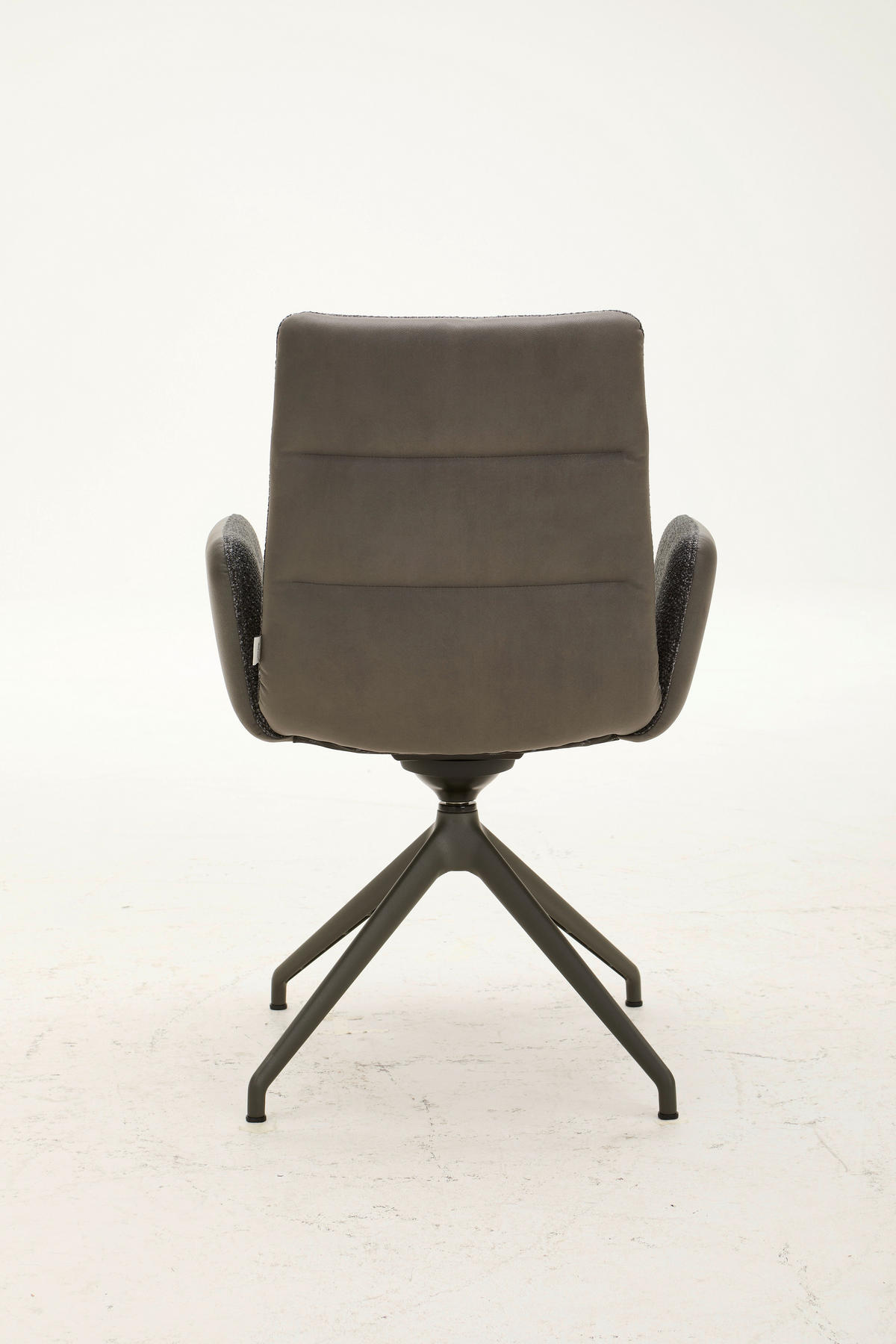 ARMLEHNSTUHL  in beflockt  - Dunkelgrau/Hellgrau, Design, Textil/Metall (61/91/62,5cm) - Bert Plantagie
