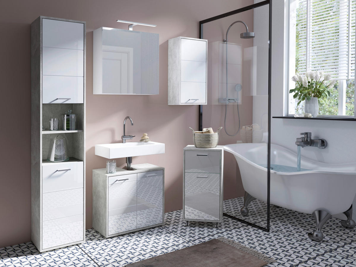 SPIEGELSCHRANK 60/60/20 cm  - Weiß, MODERN, Glas/Holzwerkstoff (60/60/20cm) - MID.YOU