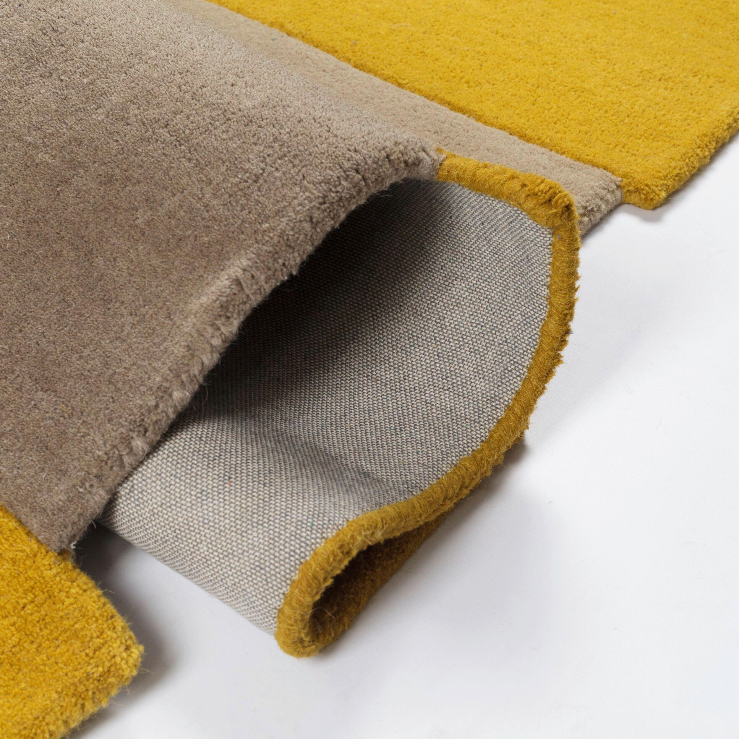 WOLLTEPPICH 200/290 cm Abstract Gelb  - Gelb, KONVENTIONELL, Textil (200/290cm)