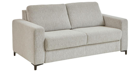 SCHLAFSOFA  in Webstoff Ecru  - Ecru/Schwarz, KONVENTIONELL, Textil/Metall (196/87/103cm) - Dieter Knoll