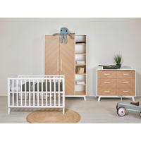 BABYZIMMER  - Eichefarben/Weiß, Basics, Holz/Holzwerkstoff - Schardt