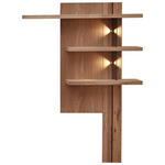 WANDPANEEL Schwarz, Wildeiche  122/174/24 cm  - Wildeiche/Schwarz, Natur, Holz/Holzwerkstoff (122/174/24cm) - Linea Natura