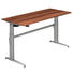 SCHREIBTISCH - Silberfarben/Zwetschgefarben, KONVENTIONELL, Holzwerkstoff/Metall (180/72-119/80cm) SCHREIBTISCH - Silberfarben/Zwetschgefarben, KONVENTIONELL, Holzwerkstoff/Metall (180/72-119/80cm)