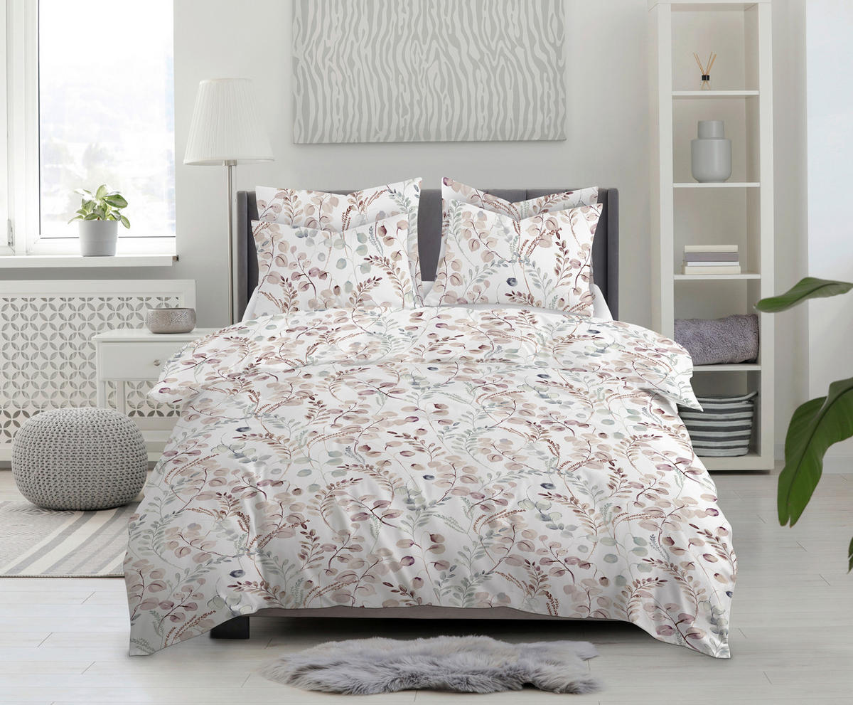 BETTWÄSCHESET Alessia 200/210 cm  65 cm/100 cm  - Creme, Basics, Textil (200/210cm) - Ambiente