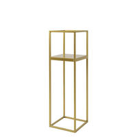 BLUMENSTÄNDER Metall  - Goldfarben, Basics, Metall (19/62/19cm)