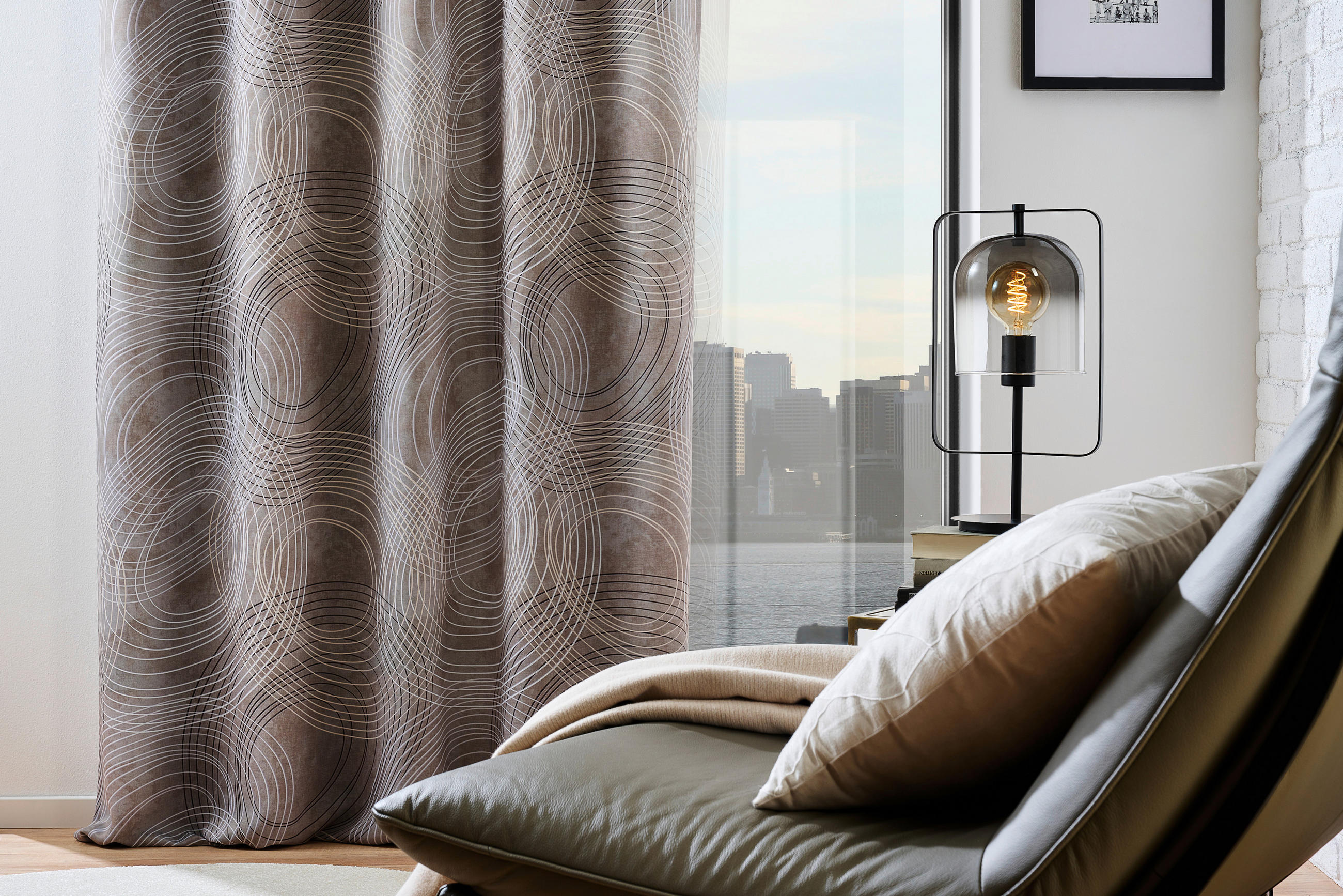 DEKOSTOFF per lfm  - Grau, KONVENTIONELL, Textil (145cm) - Esposa