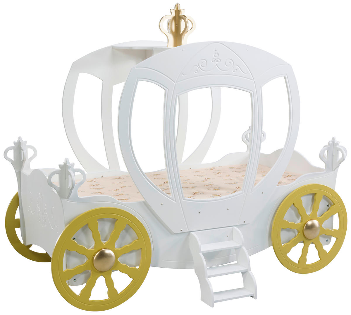 Kinderbett - Weiß, LIFESTYLE, Holz/Holzwerkstoff (90/180cm) - Livetastic