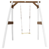 SCHAUKEL  - Weiss/Braun, Konventionell, Holz (181/207/160cm)