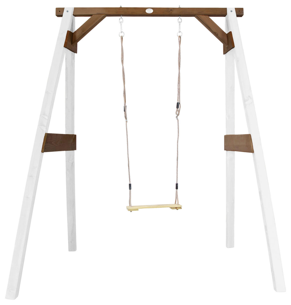 SCHAUKEL  - Weiss/Braun, Konventionell, Holz (181/207/160cm)