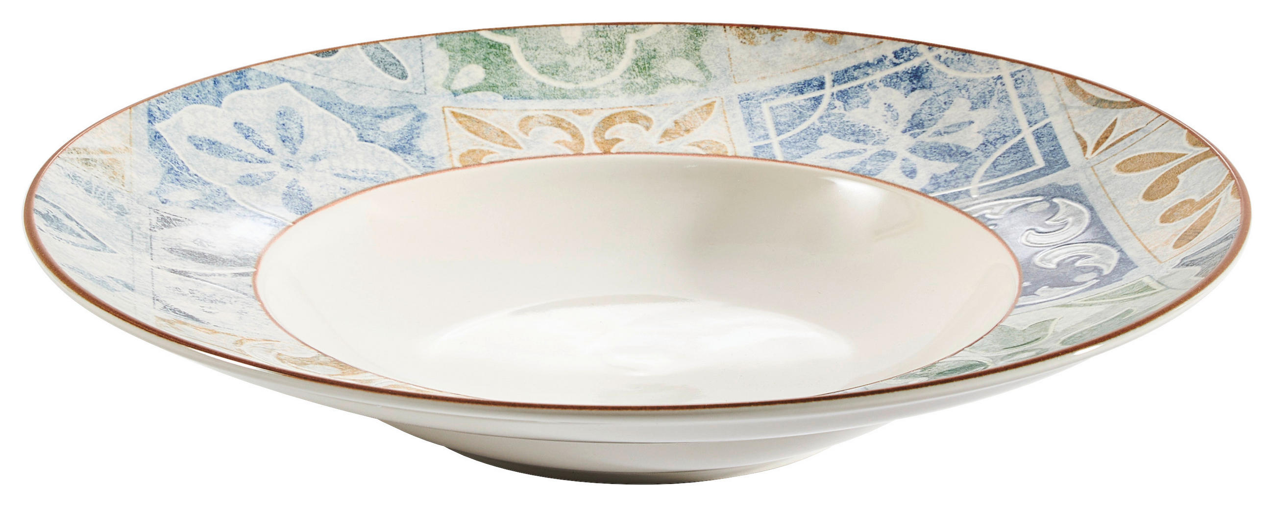 PASTATELLER Steinzeug  - Blau/Gelb, LIFESTYLE, Keramik (30cm) - Ritzenhoff Breker