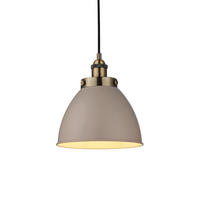 HÄNGELEUCHTE 23.5/130 cm  - Taupe/Messingfarben, KONVENTIONELL, Metall (23.5/130cm) - ENDON