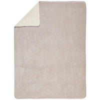 DOMÁCA DEKA, polyester, 130/180 cm - krémová/strieborná, Konventionell, textil (130/180cm) - Novel