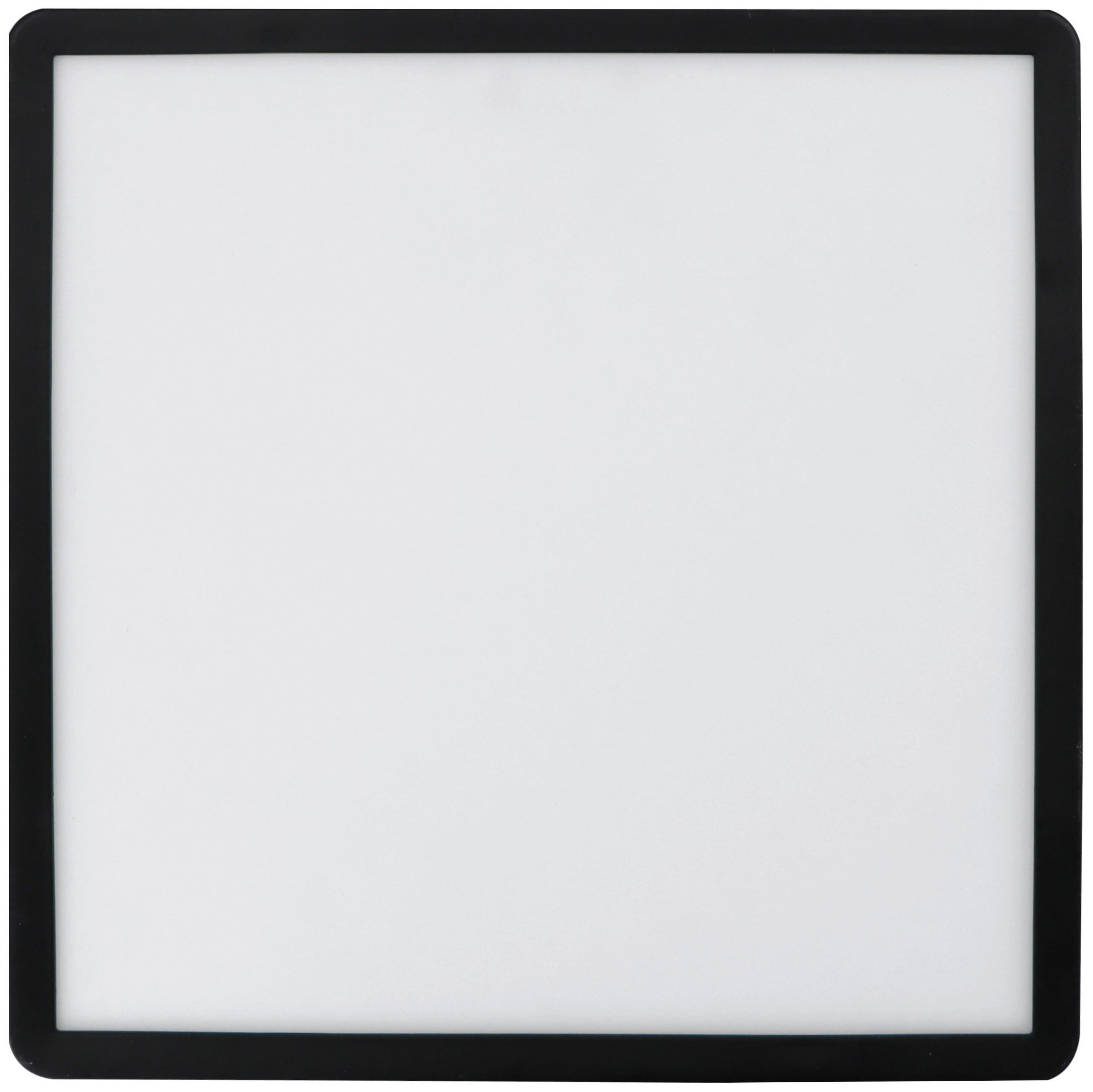 LED-DECKENLEUCHTE TWICE up&down 42/42/2,9 cm  - Schwarz, Design, Kunststoff (42/42/2,9cm)