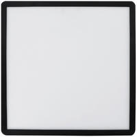 LED-DECKENLEUCHTE TWICE up&down 42/42/2,9 cm  - Schwarz, Design, Kunststoff (42/42/2,9cm)