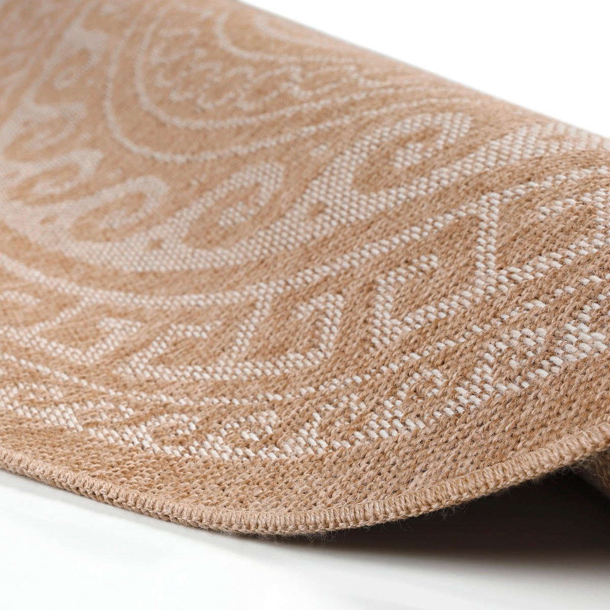 OUTDOORTEPPICH 120/120 cm Comilla Beige  - Beige, Basics, Textil (120/120cm) - Novel